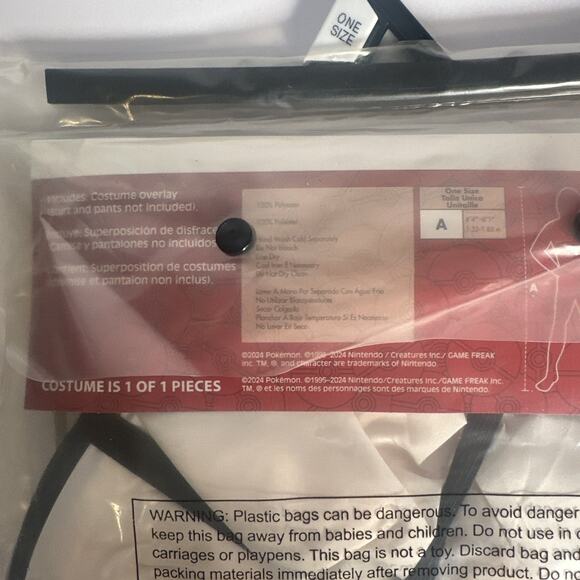 Pokemon Halloween Cosplay Costume Ultra Ball Child Fits Most by Disguise Nwt - Picture 3 of 3